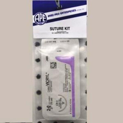 Agri-Pro - Sterile 910 Suture Kit With 1 2 Circle 36mm Needle
