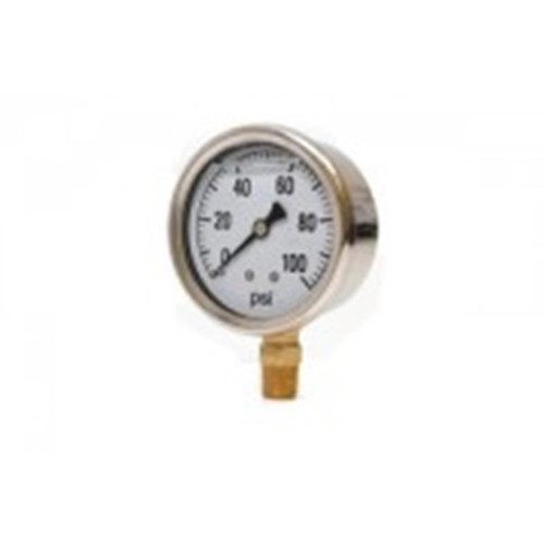 Valley Industries Pressure Gauge 100PSI Liquid SS