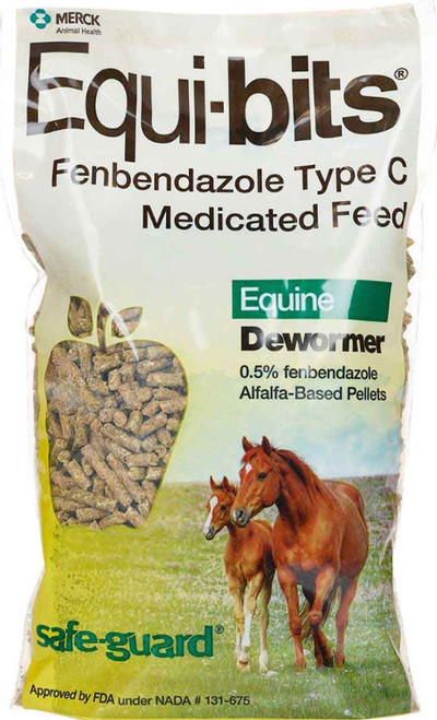Safe-Guard Equi-bits Equine Dewormer Type C Medicated Feed Pellets 1.25lb