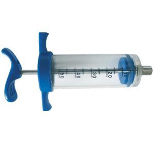 Agri-Pro - 50ml APE-Plex Syringe, Blue Plastic