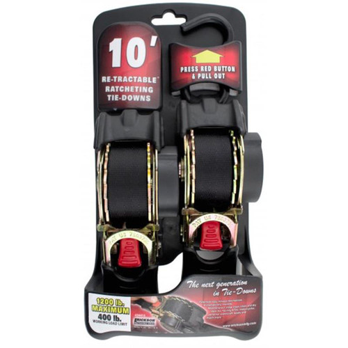 Erickson - 1 inch x 10' 1200 lb Re-Ratched Black 