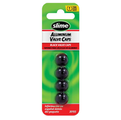 Warren Distribution - Slime Standard Black Valve Caps - 4 Piece