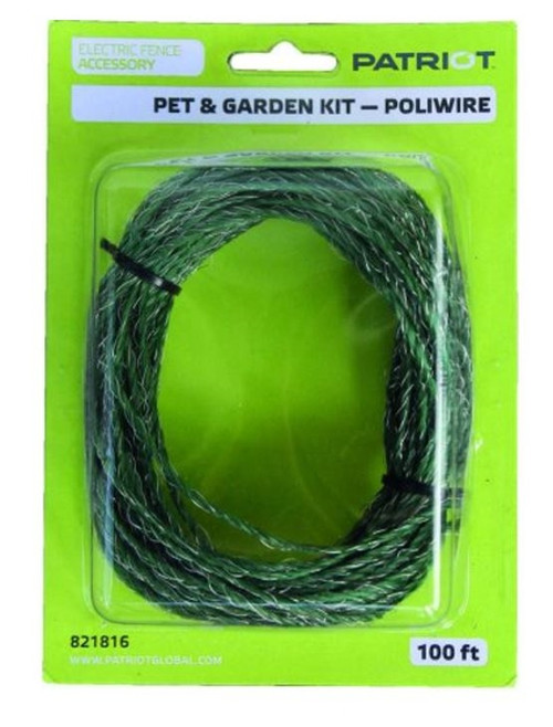 Tru-Test Datamars - Patriot Pet and Garden Kit, 100' Extra Poliwire