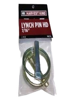 Harvest King 7/16 inch x 1 1/2 inch Heavy Duty Lynch Pin - 2 Pack