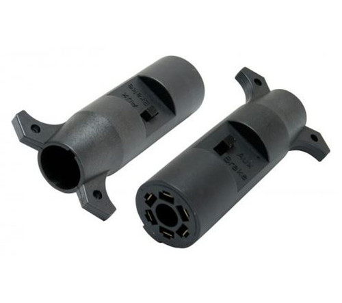 Uriah Products - 7-RV to 6-Way Flat Molded Adapter With Switch