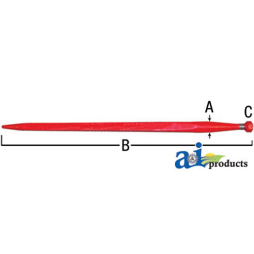 A&I Products Bale Spear 1 3 8 inch x 32 inch(Available for In Store Pick Up ONLY)