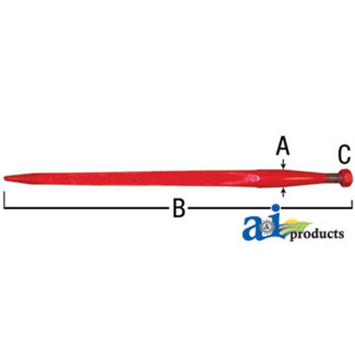 A&I Products Bale Spear 1 3 8 inch x 27 inch (Available for In Store Pick Up ONLY)