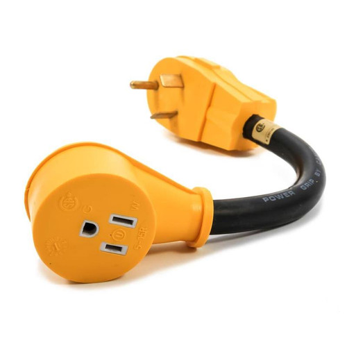 Camco- DogBone Electrical Adapter- Yellow
