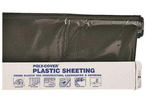 LBM 6 Mil Black Polyfilm - 40' x 100'