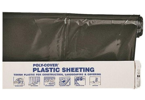 LBM 6 Mil Black Polyfilm - 20' x 100'