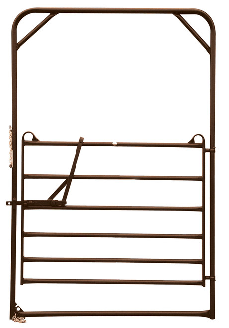 PRIEFERT UTILITY BOW GATE - BROWN