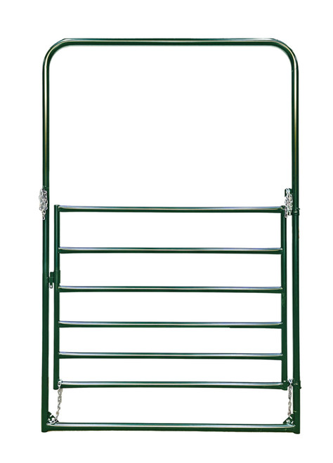 PRIEFERT ROUND ECONOMY BOW GATE 6'X9' - GREEN 