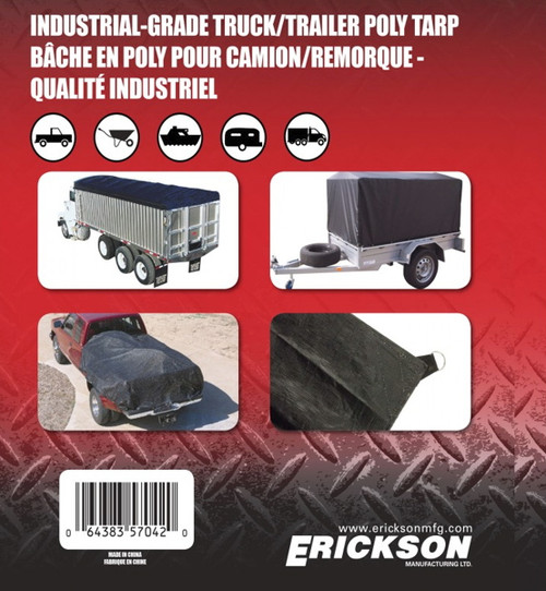 Erickson Mfg. 6' x 8' Industrial Fitted Tarp