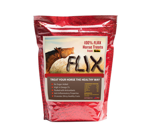 Horse Guard Flix 100% Flaxseed Omega 3 Horse Treats - 9 lb.