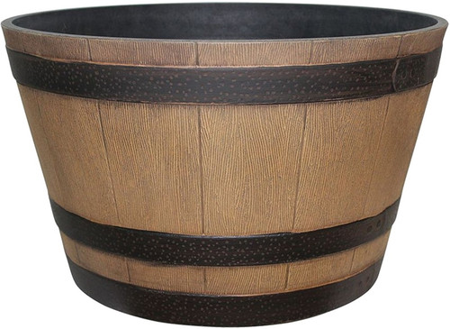Southern Patio Whiskey Barrel Planter - 