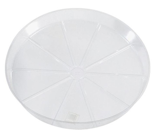 Gardener's Blue Ribbon 12" x 1 3/4" Clear Waterproof Planter Saucer