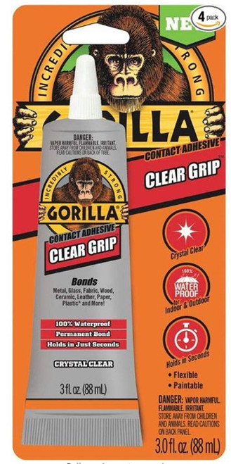 Gorilla Glue Clear Grip Adhesive - 3 oz.