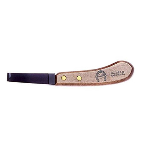 Diamond Farrier 8 inch Right Handed Hoof Knife - Wide Blade
