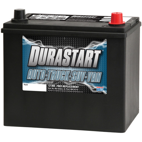 Durastart Automotive Battery 12 Volt 450 CCA Auto Battery - 51R-CS