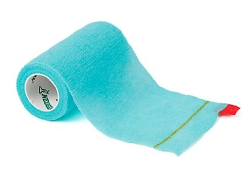 SyrVet 4 inch Cohesive Bandage 18 BX - Teal