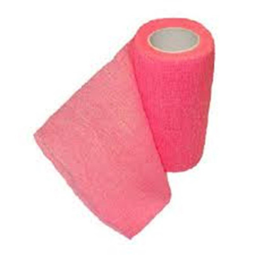 SyrVet  4 inch Cohesive Bandage 18 BX - Hot Pink