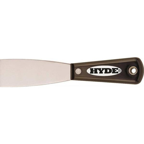 Hyde  1-1/2in Black and Silver Stiff Putty Knife