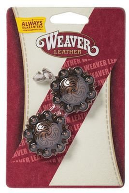 Weaver Leather Antique Copper Berry Concho with Post 1 1/2"
