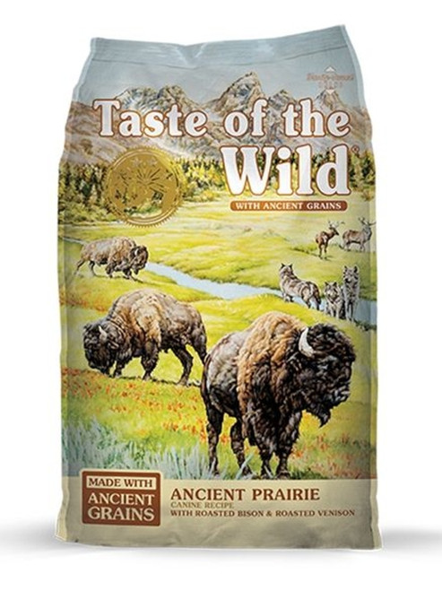 Taste of The Wild Ancient Prairie With Roasted Bison, Venison and Ancient Grains Dry Dog Food-28LBS