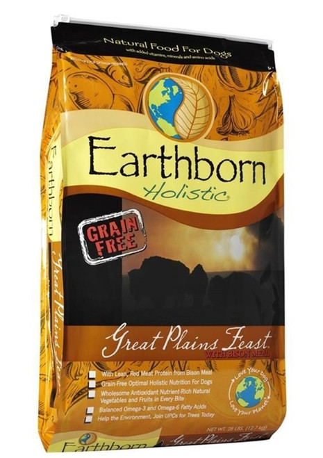 Earthborn Holistic Great Plains Feast Natural Dog Food 25LBS