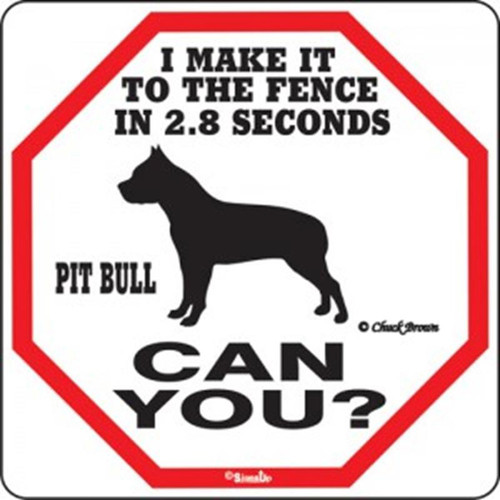 Ozark Leather - 2.8 Seconds Pit Bull Sign