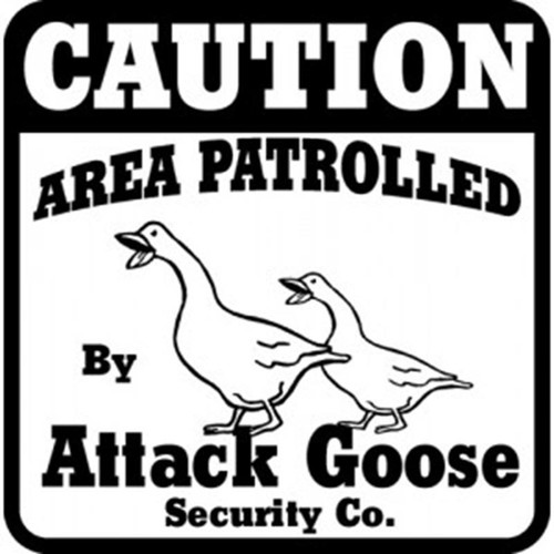 Ozark Leather - Attack Goose Sign 
