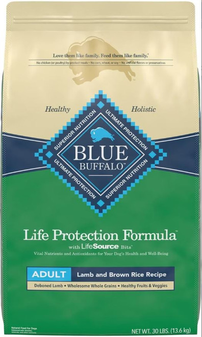 Blue Buffalo Life Protection Formula Adult Lamb & Brown Rice Recipe Dry Dog Food - 30 lb Bag