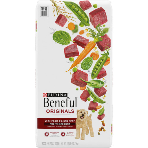 Purina Beneful Adult Originals Raised Beef Dog Food 28LBS