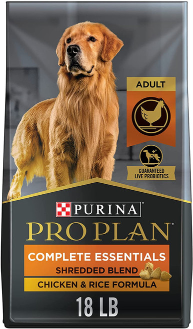 Purina Pro Plan Adult Complete Essentials Shredded Blend Chicken and Rice Formula 18LBS