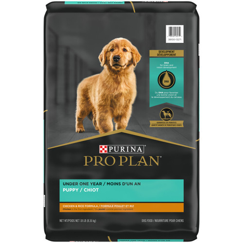 Purina Pro Plan Puppy Chicken and Rice Dry Dog Food 18LBS
