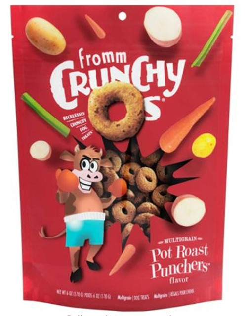 Fromm Crunchy O's Pot Roast Punchers 6oz Dog Treats