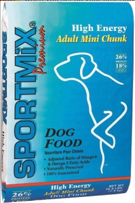 SPORTMiX Premium High Energy Adult Mini Chunk Dog Food - 50LBS