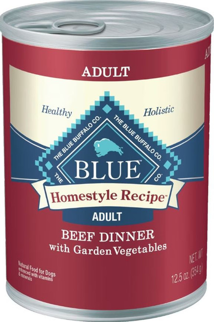 Blue Buffalo Homestyle Recipe Beef Dinner with Garden Vegetables & Sweet Potatoes Canned Dog Food - 12.5 oz Can