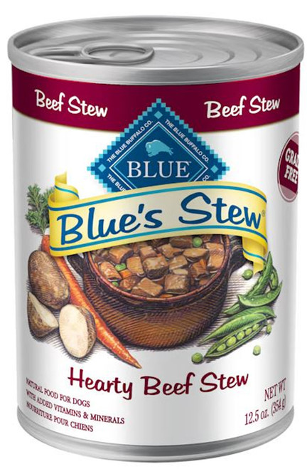 Blue Buffalo Blue's Stew Hearty Beef Stew Grain-Free Adult Canned Dog Food, 12.5 oz
