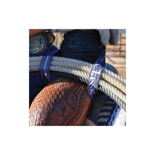 Classic Equine Elastic Rope Strap- Blue