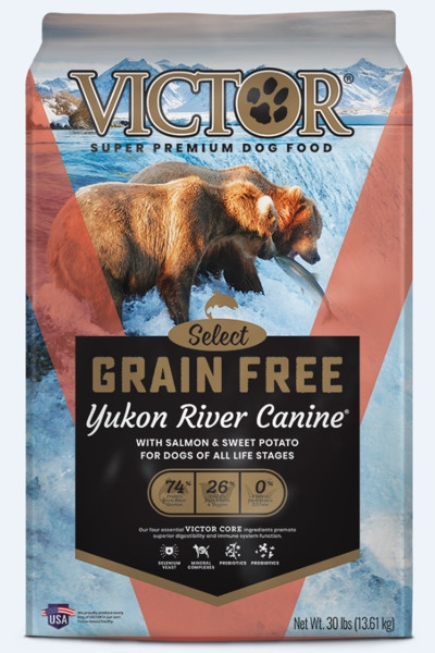 Victor Select Grain Free Yukon River Canine Dog Food 30LBS