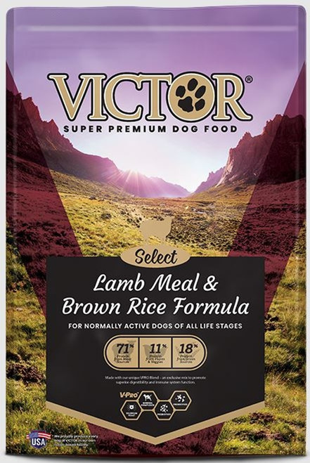 Victor Select Lamb Meal and Brown Rice Formula 15LBS