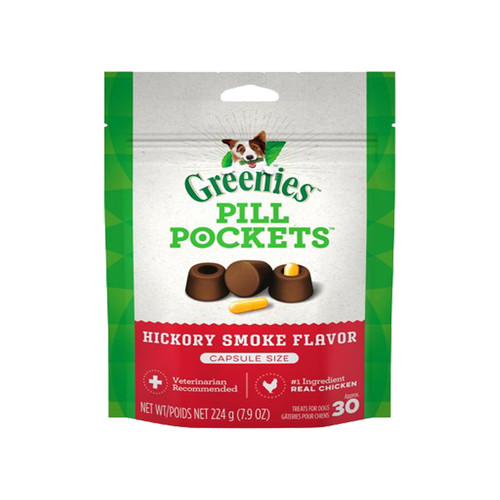 Greenies Pill Pocket Canine Hickory Capsule