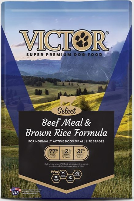 Victor Select Beef Meal & Brown Rice Dog Food - 15 lb. Bag