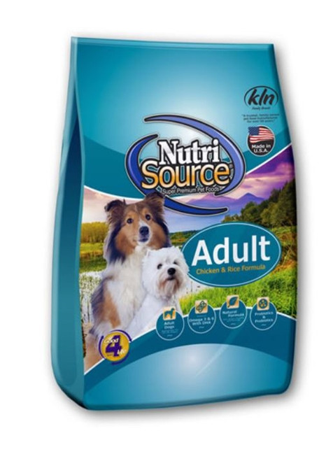 NutriSource Chicken and Rice Adult Dry Dog Food 5LBS