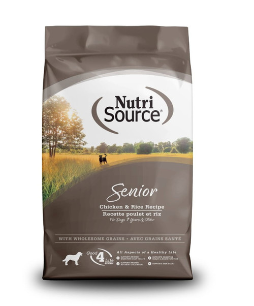 NutriSource Senior Dog Chicken and Rice Dry Dog Food - 5 lb. B