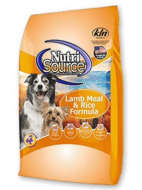 NutriSource Adult Lamb Meal and Rice Dog Food 18LBS