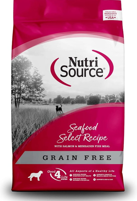 NutriSource Grain Free Seafood Select Dry Dog Food 26LBS