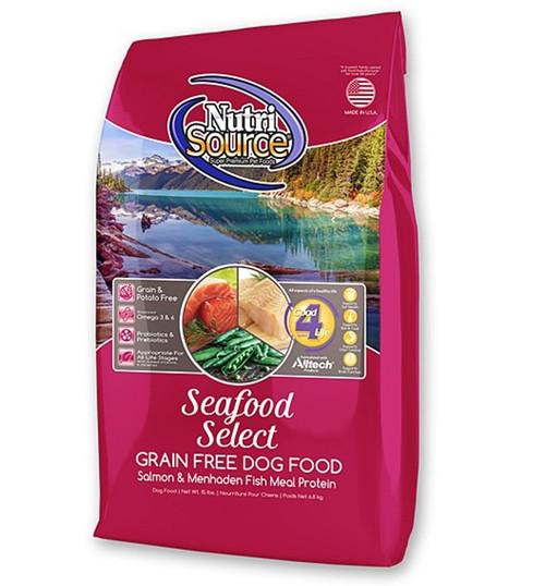 NutriSource Grain Free Seafood Select Dry Dog Food 26LBS