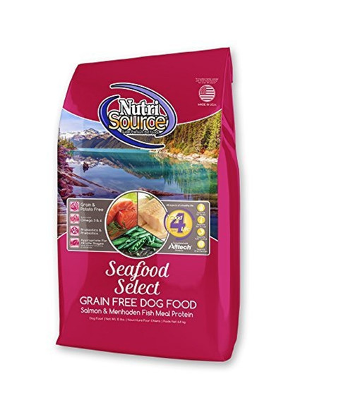 NutriSource Grain Free Seafood Select Dry Dog Food 5LBS